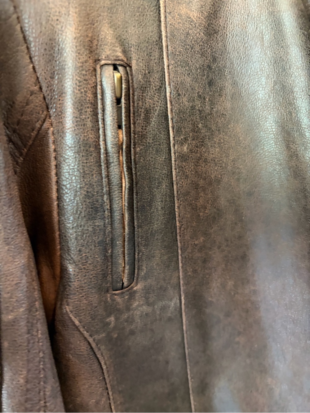 STS Ranchwear Ladies Lucy Brown Leather Biker Jacket - Picture 3 of 14